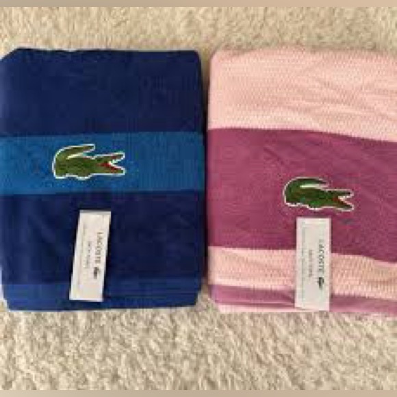 NWT Lacoste Bath Sheet Towels (sold separately or with bundle discounts) - Picture 9 of 16